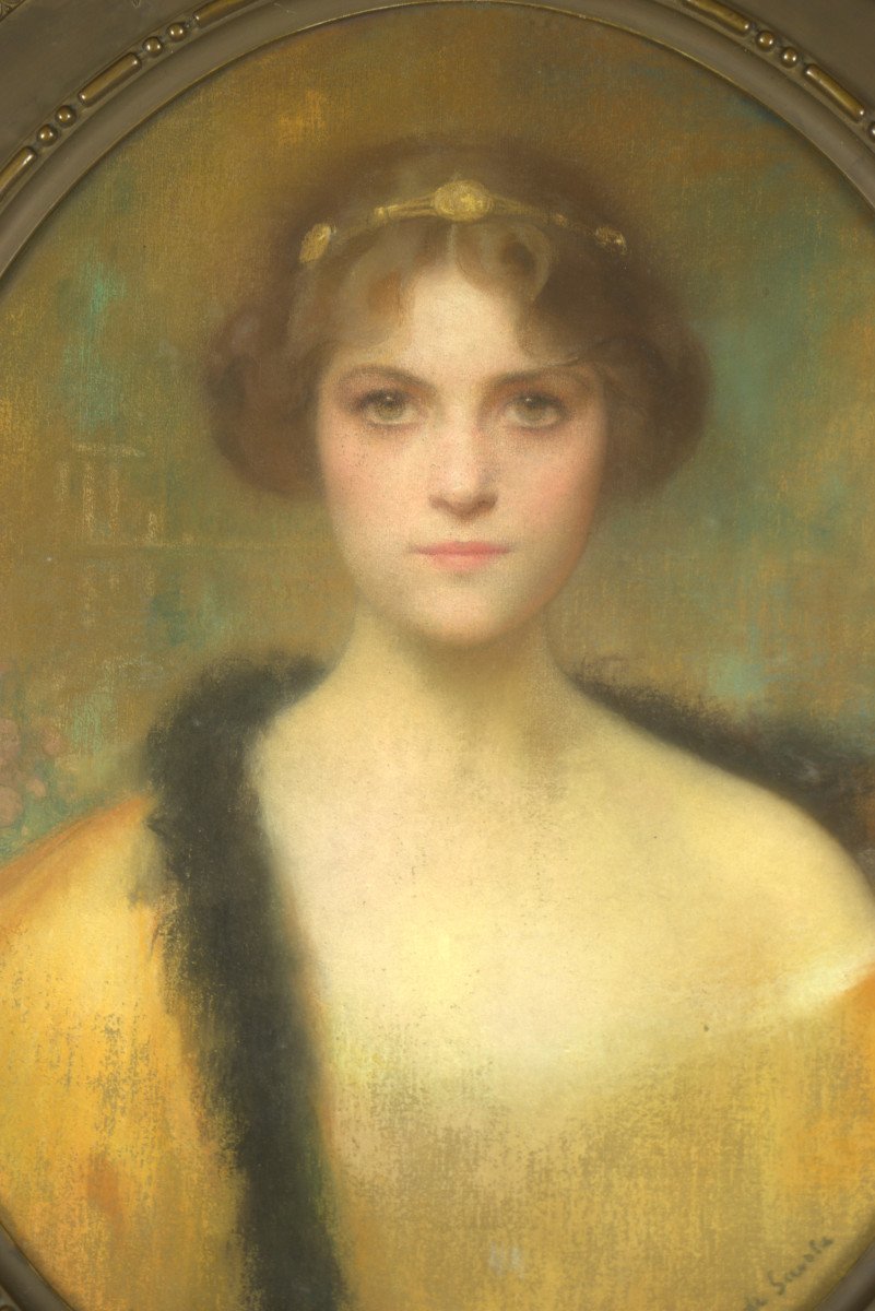 Portrait De Jeune Femme Par Lucien-victor Guirand De Scévola-photo-3