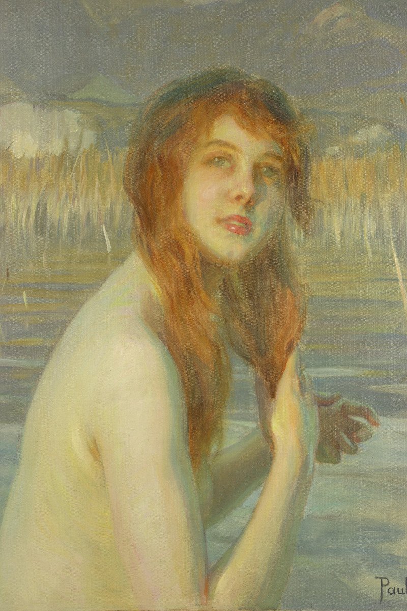 Nymph At The Bath By Paul Emile Chabas-photo-3