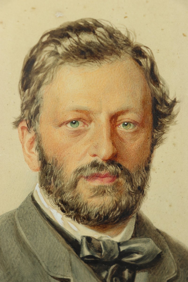 Portrait d'Homme Par Josef Kriehuber-photo-2