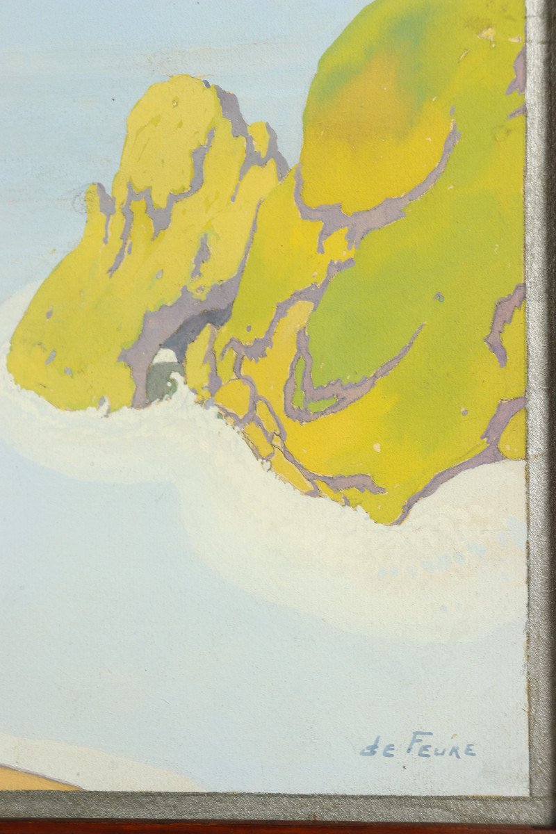 Paysage Méditerranéen Par Georges De Feure-photo-4