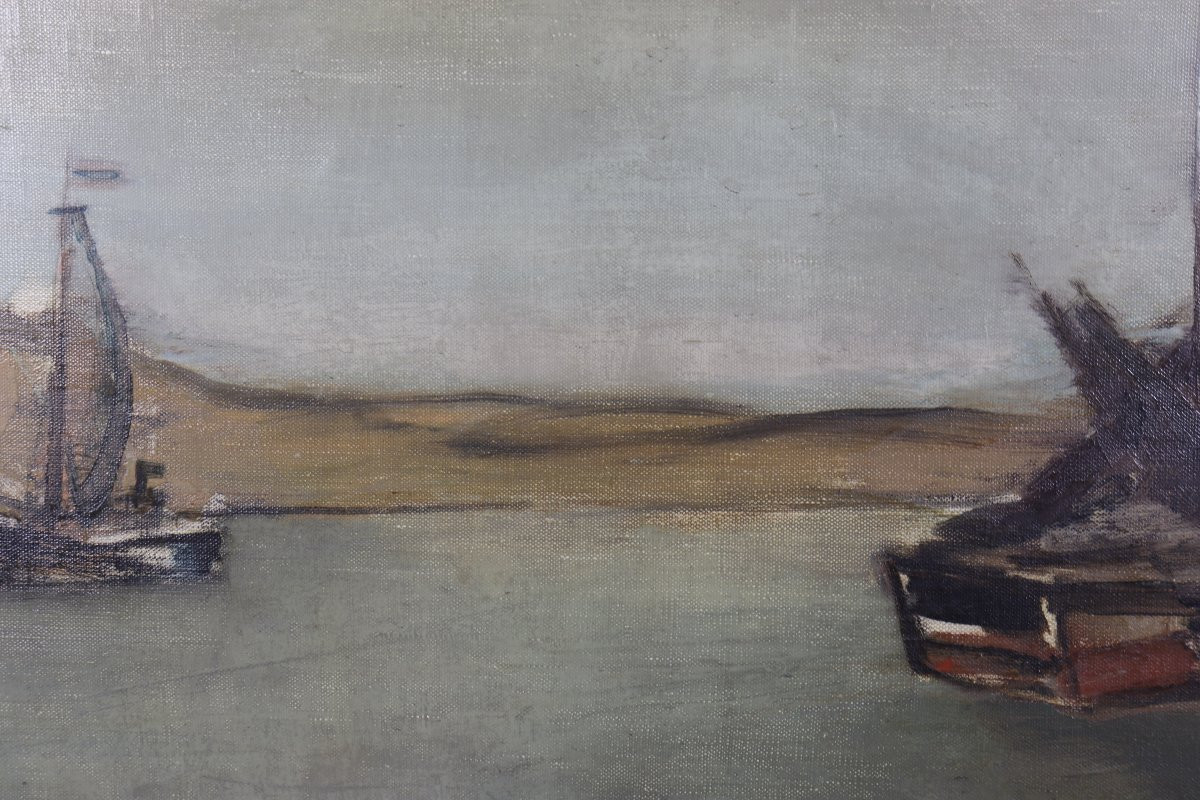 Bateaux Au Bord De Mer Par Albert Saverys-photo-3