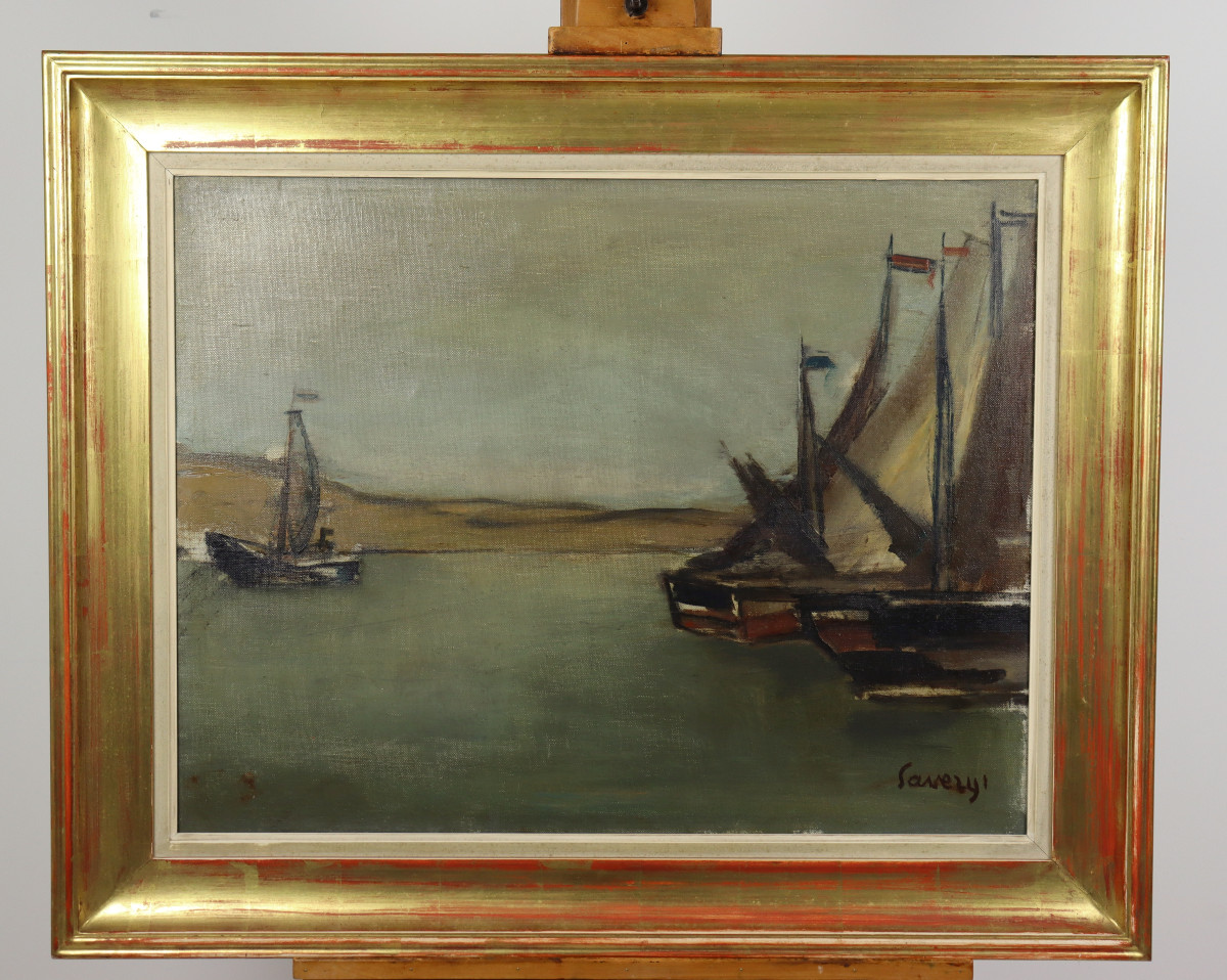 Bateaux Au Bord De Mer Par Albert Saverys