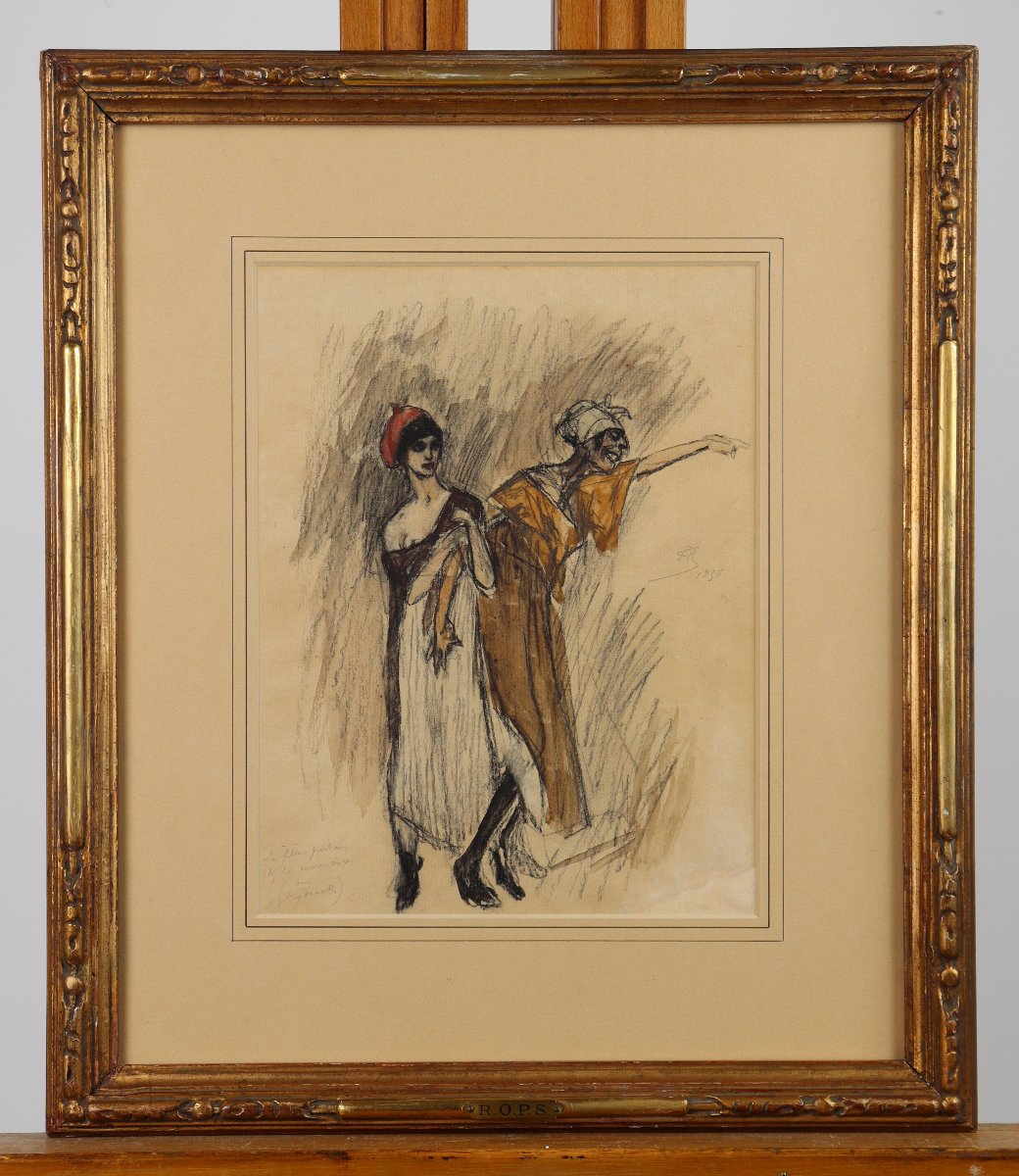 La Fille Putain Et La Mère Ivre By Félicien Rops-photo-2