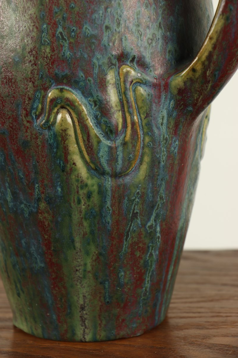 Important Pitcher By Pierre-adrien Dalpayrat-photo-3