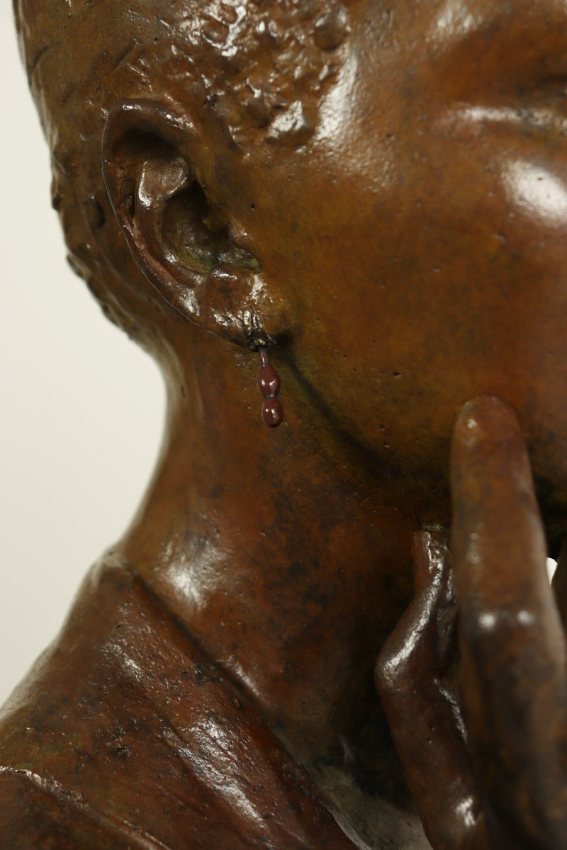 Bust Of A Young Creole By Albert-césar Cappabianca-photo-3