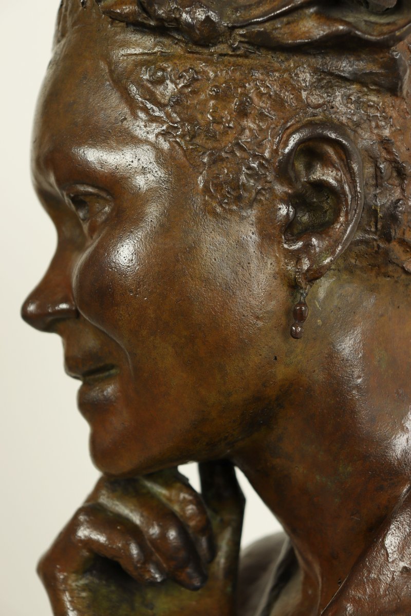 Bust Of A Young Creole By Albert-césar Cappabianca-photo-4