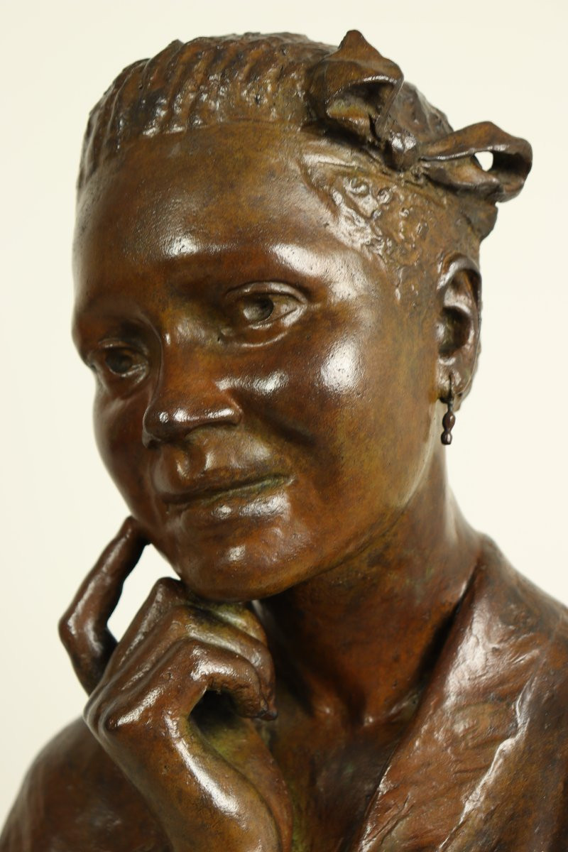Bust Of A Young Creole By Albert-césar Cappabianca-photo-6