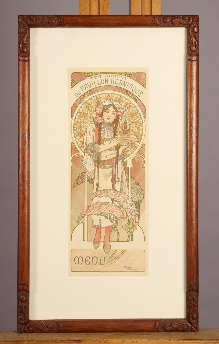 Menu du Pavillon Bosniaque pour l'Exposition Universelle de 1900 par Alphonse Mucha-photo-2
