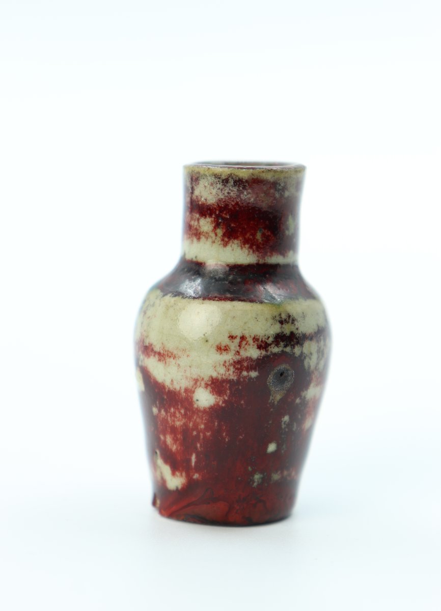 Miniature Red Vase By Pierre-adrien Dalpayrat-photo-4