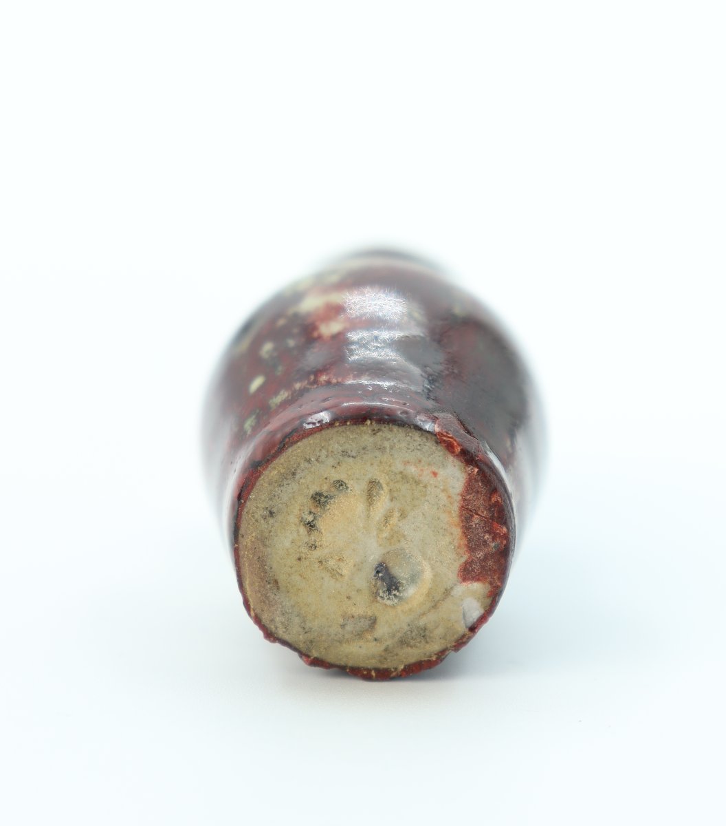 Miniature Red Vase By Pierre-adrien Dalpayrat-photo-2