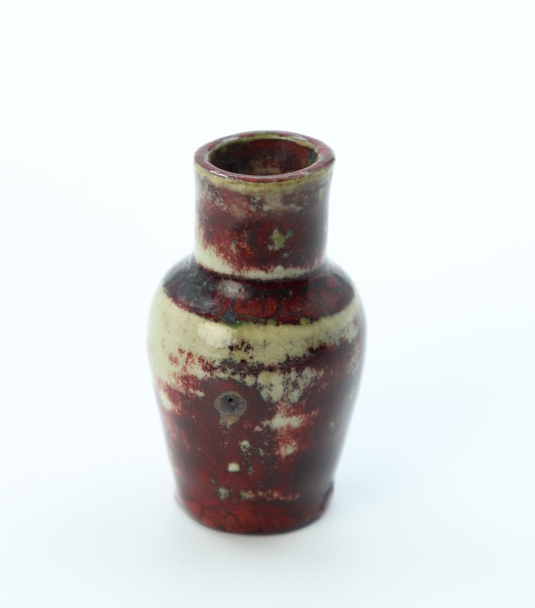 Miniature Red Vase By Pierre-adrien Dalpayrat-photo-4