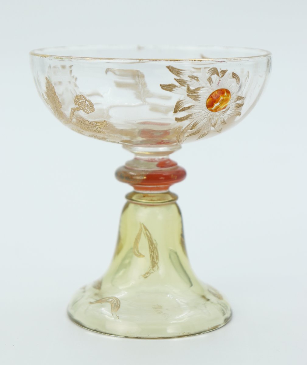 Standing Cup By Emile Gallé-photo-3