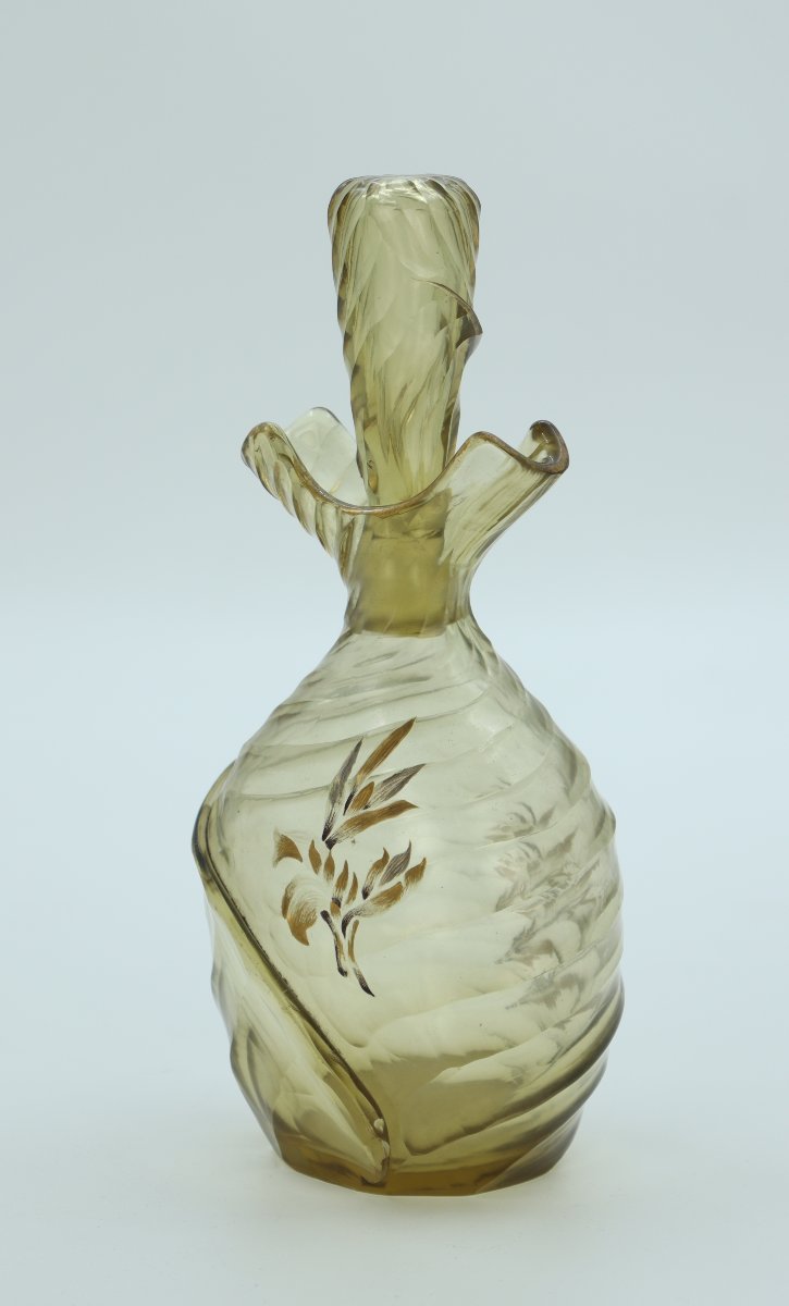 Glass Bottle By Emile Gallé-photo-2