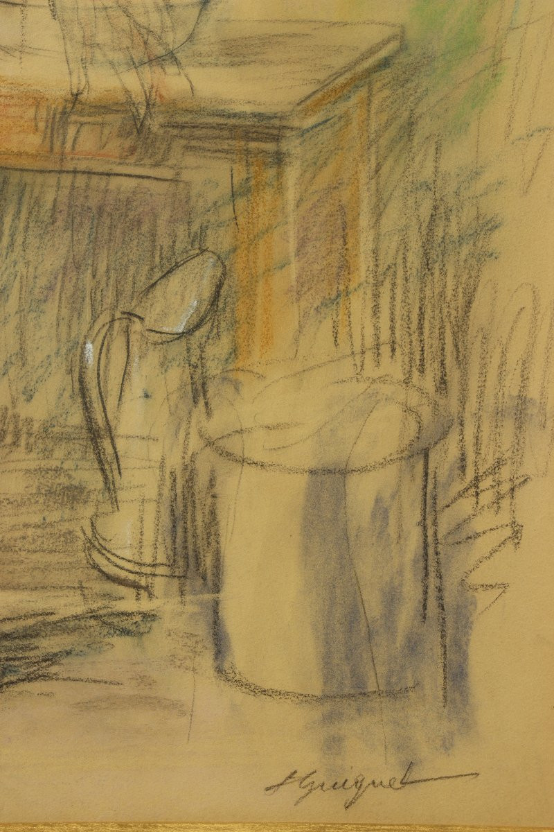 Woman At Her Toilette By François Joseph Guiguet-photo-1