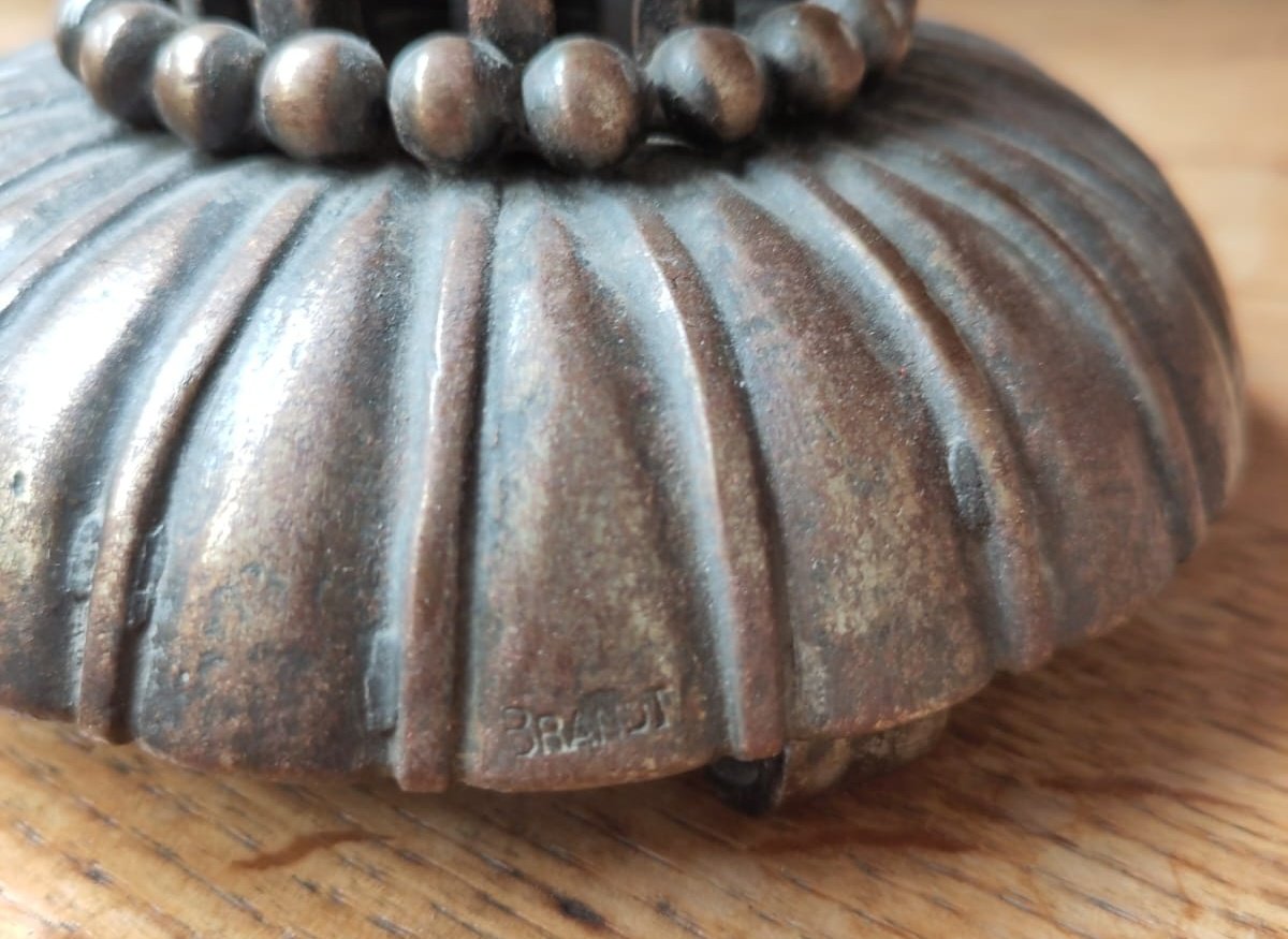 Lampe de table par Edgar Brandt et Daum-photo-1