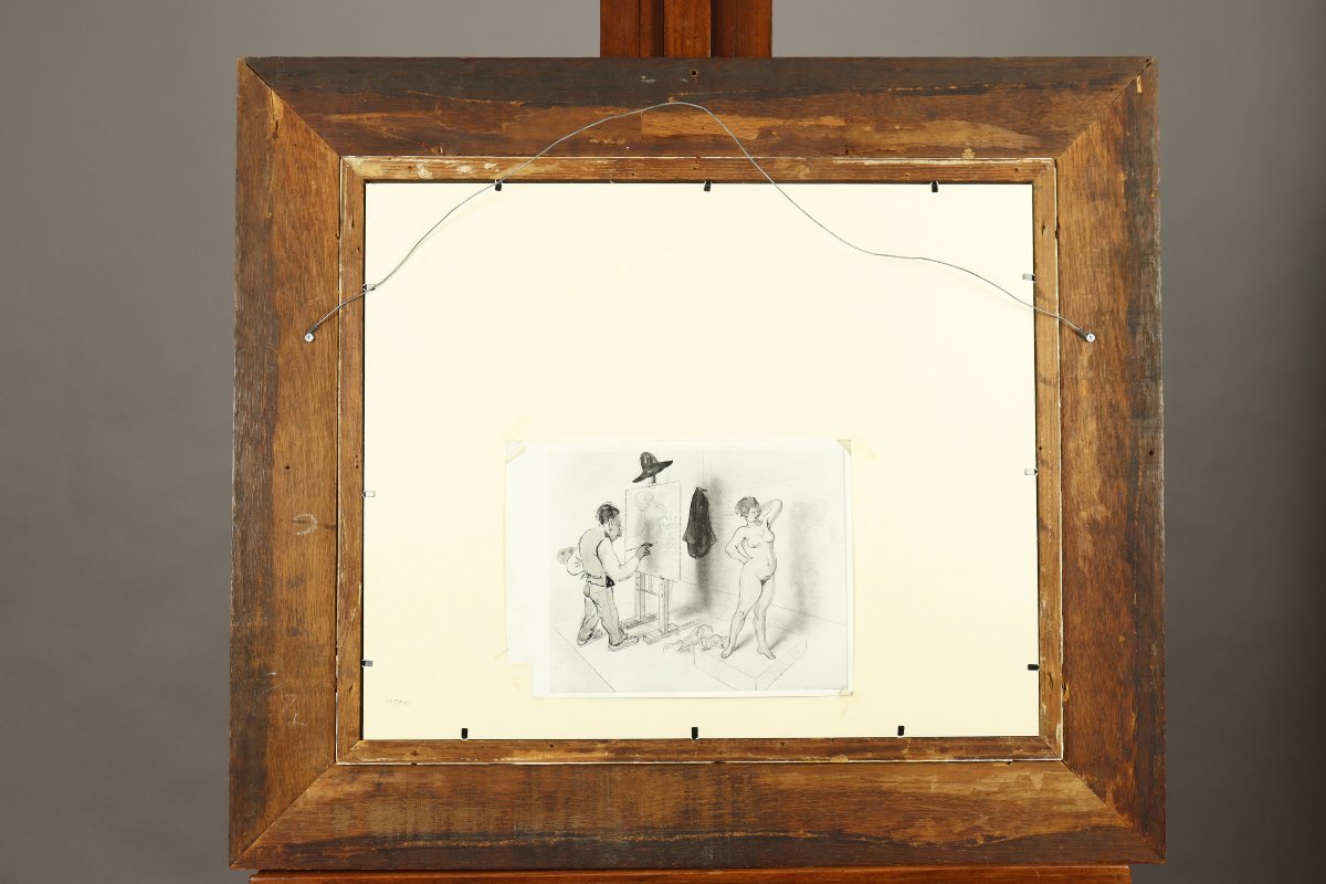 Le peintre et son modèle par Armand Rassenfosse-photo-3