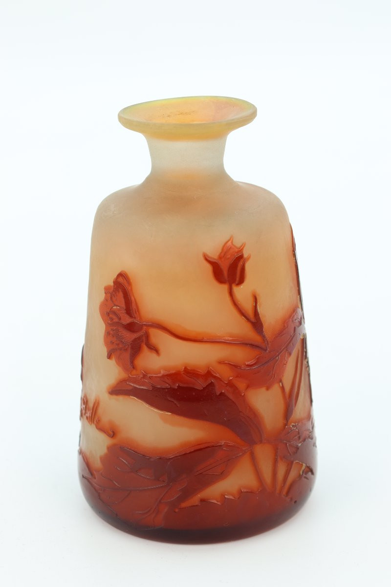 Wild Roses Vase By Emile Gallé-photo-1