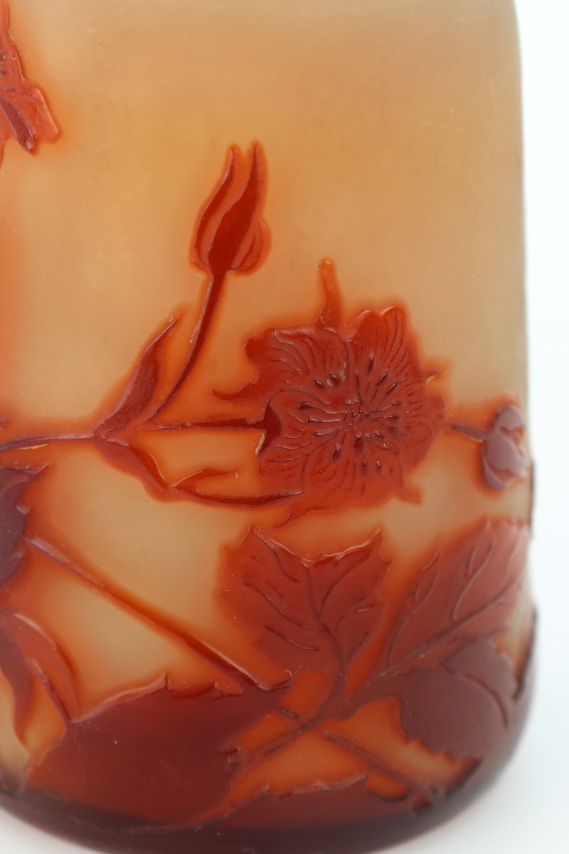 Wild Roses Vase By Emile Gallé-photo-4