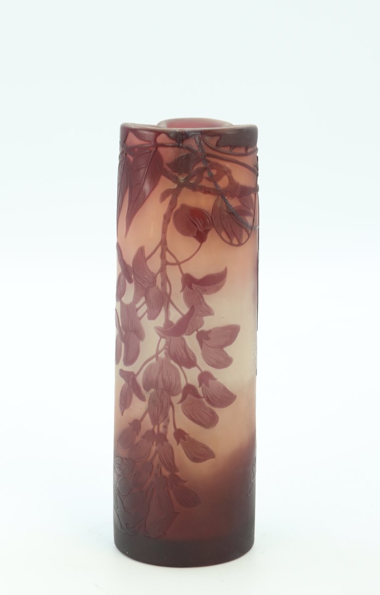 Gallé Vase Decorated With Wisteria-photo-2