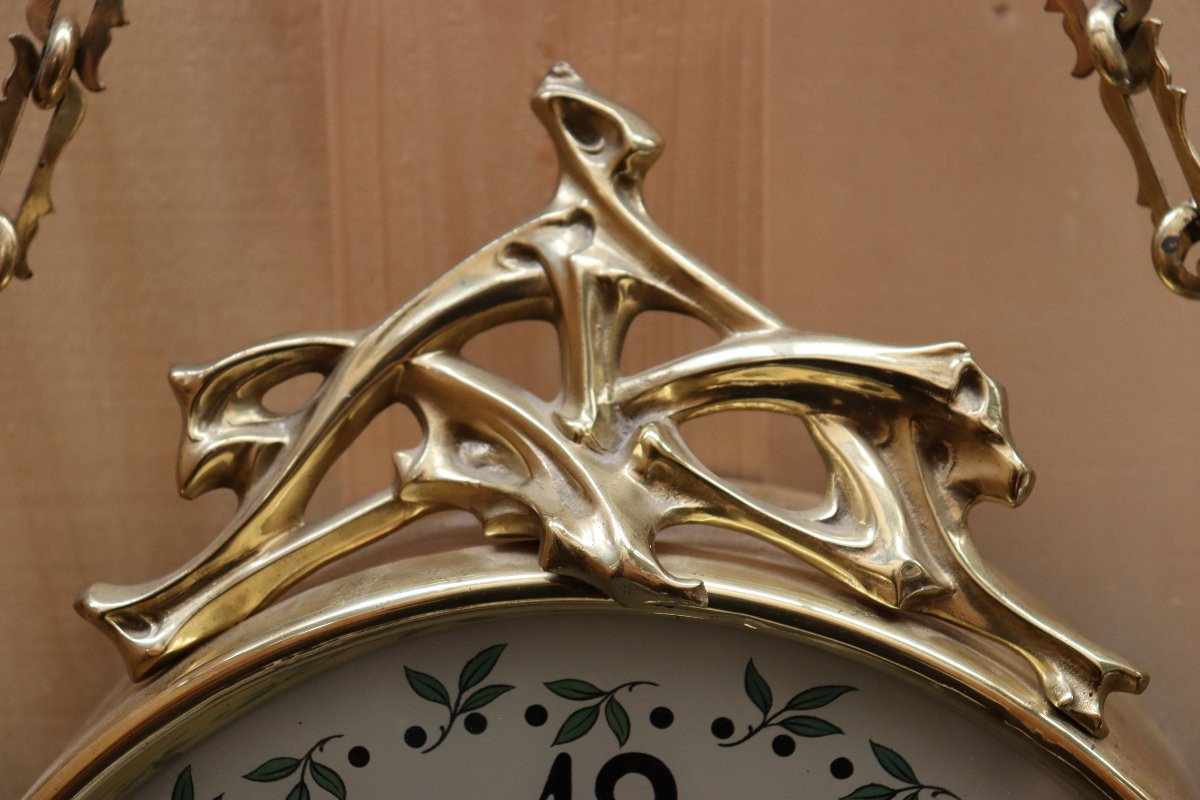 Horloge boulengère dans le goût d'Hector Guimard-photo-3