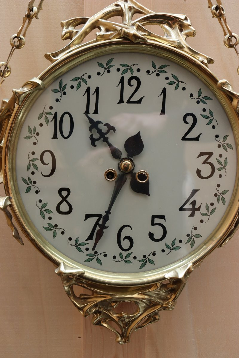 Horloge boulengère dans le goût d'Hector Guimard-photo-1