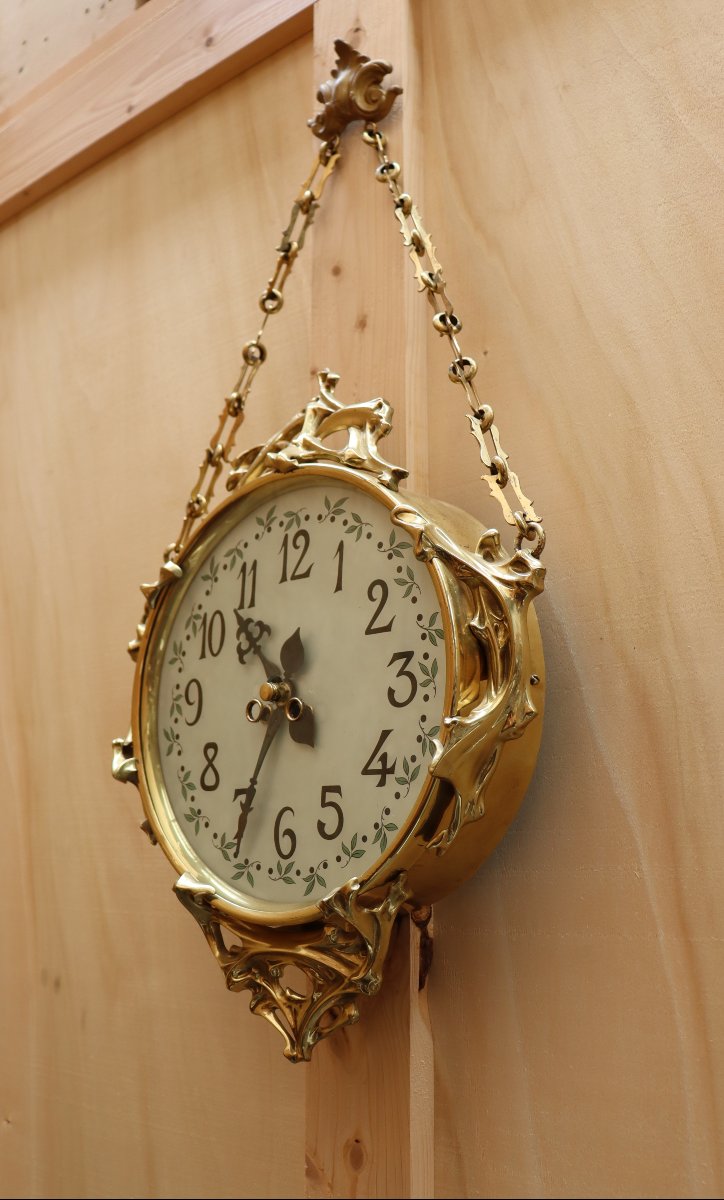 Horloge boulengère dans le goût d'Hector Guimard-photo-4