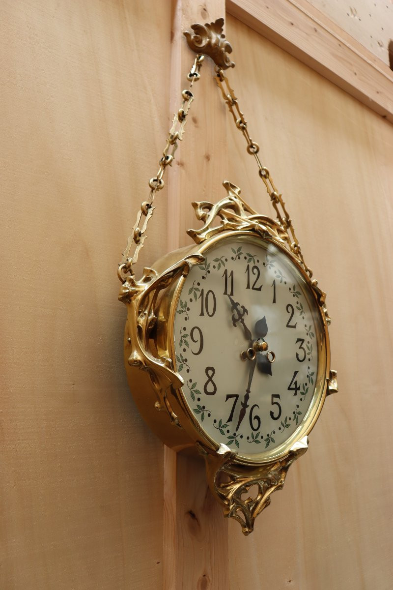 Horloge boulengère dans le goût d'Hector Guimard-photo-5