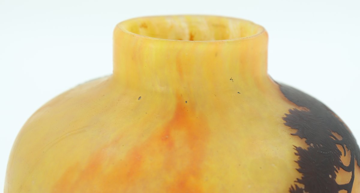 Daum Vase With Seaside Scene-photo-3