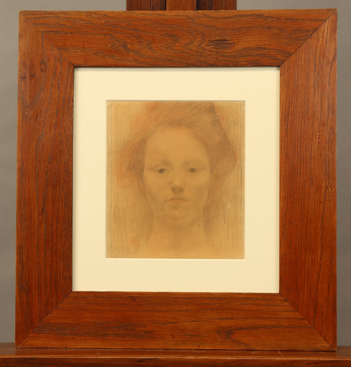 Portrait de modèle par Armand Rassenfosse-photo-2