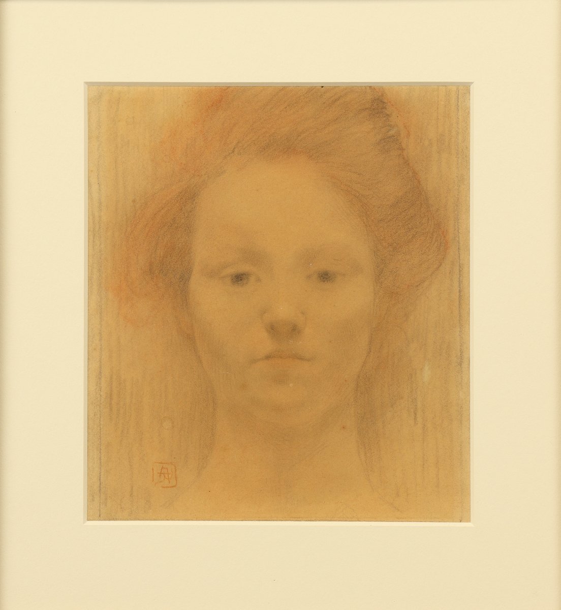Portrait de modèle par Armand Rassenfosse-photo-3