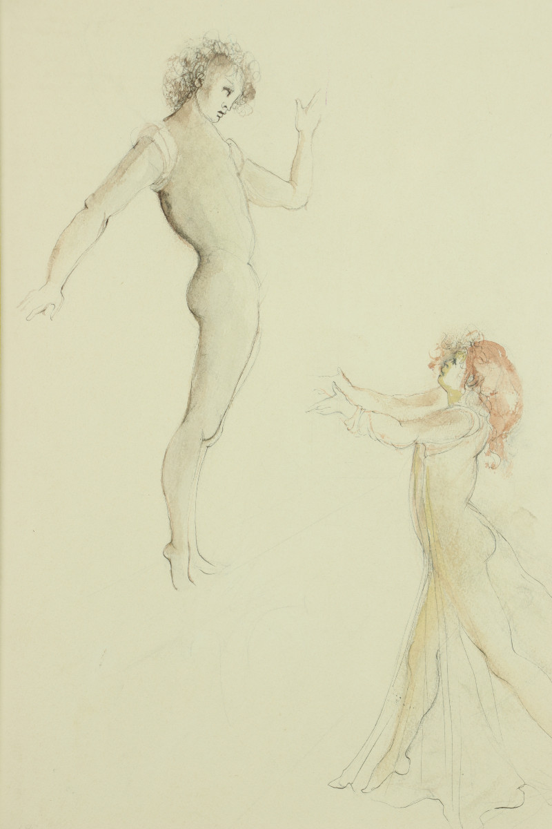 Two Figures By Leonor Fini