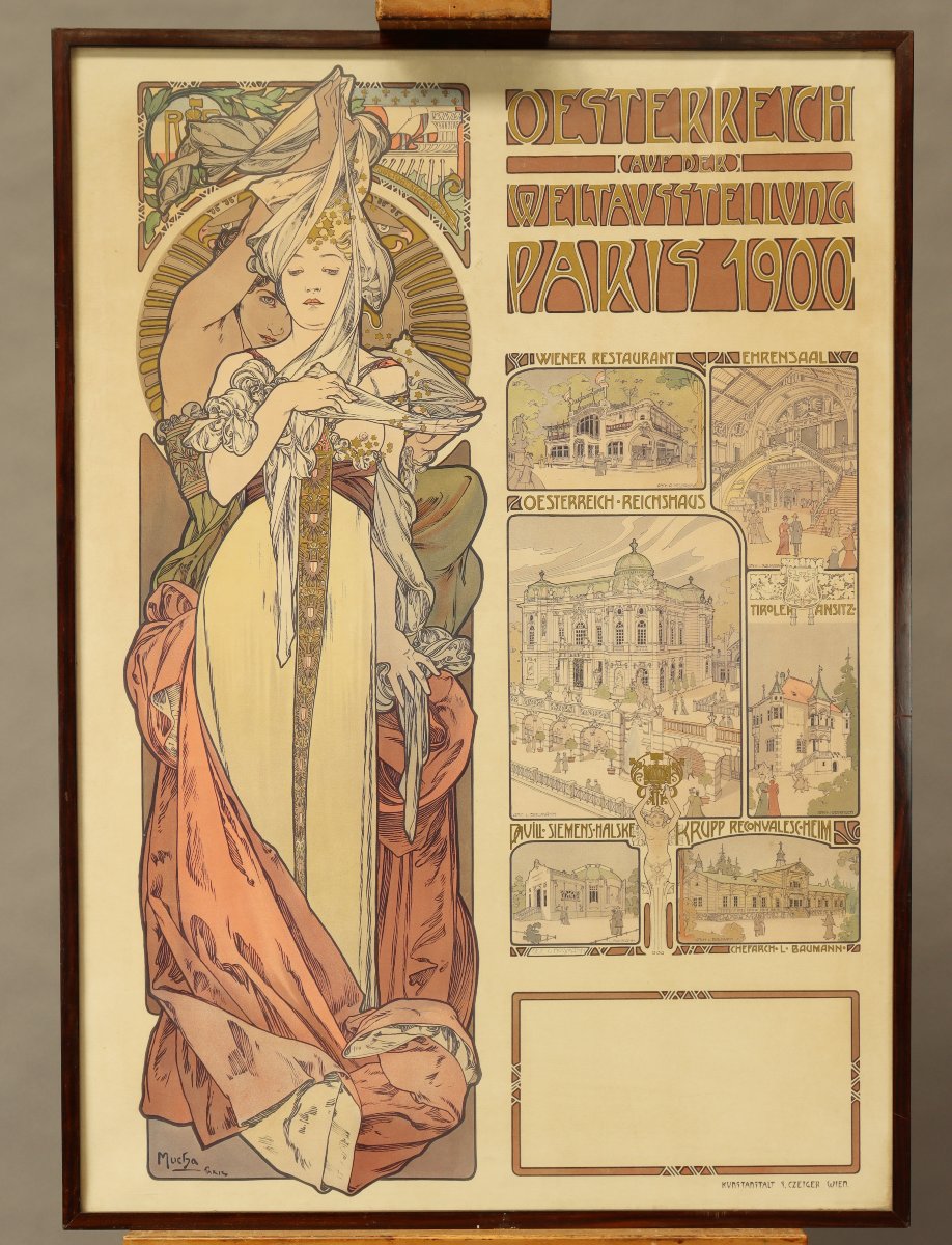 Austria At The World's Fair Poster By Alfons Mucha-photo-2