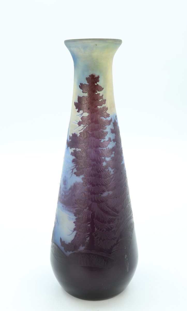 Gallé Vase With Vosges Landscape-photo-2