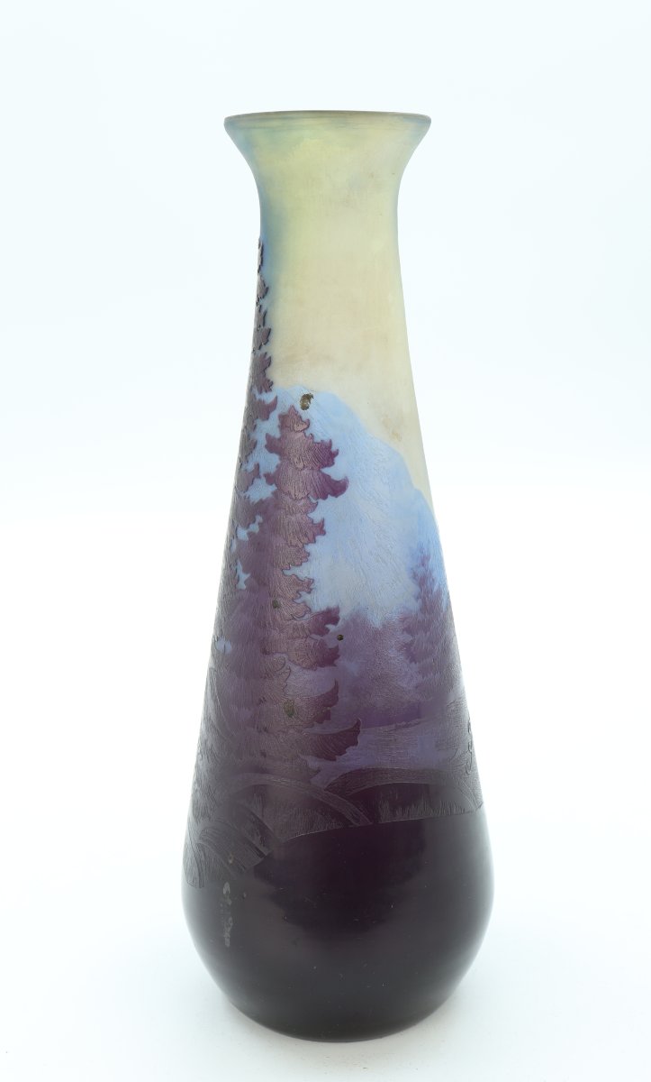 Gallé Vase With Vosges Landscape-photo-3