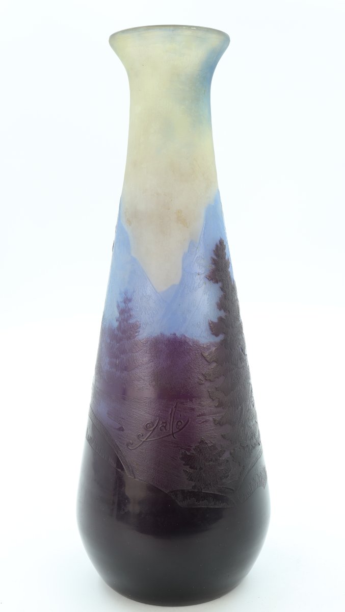 Gallé Vase With Vosges Landscape-photo-2
