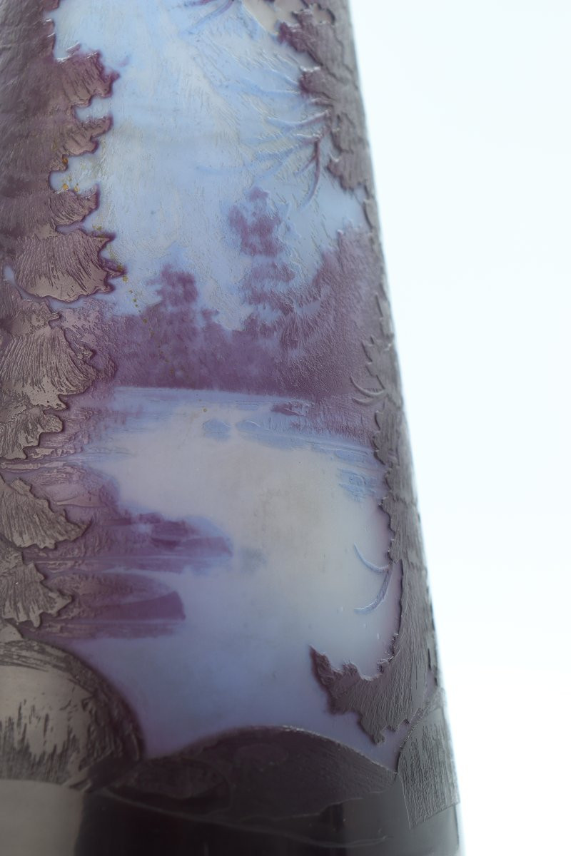 Gallé Vase With Vosges Landscape-photo-4