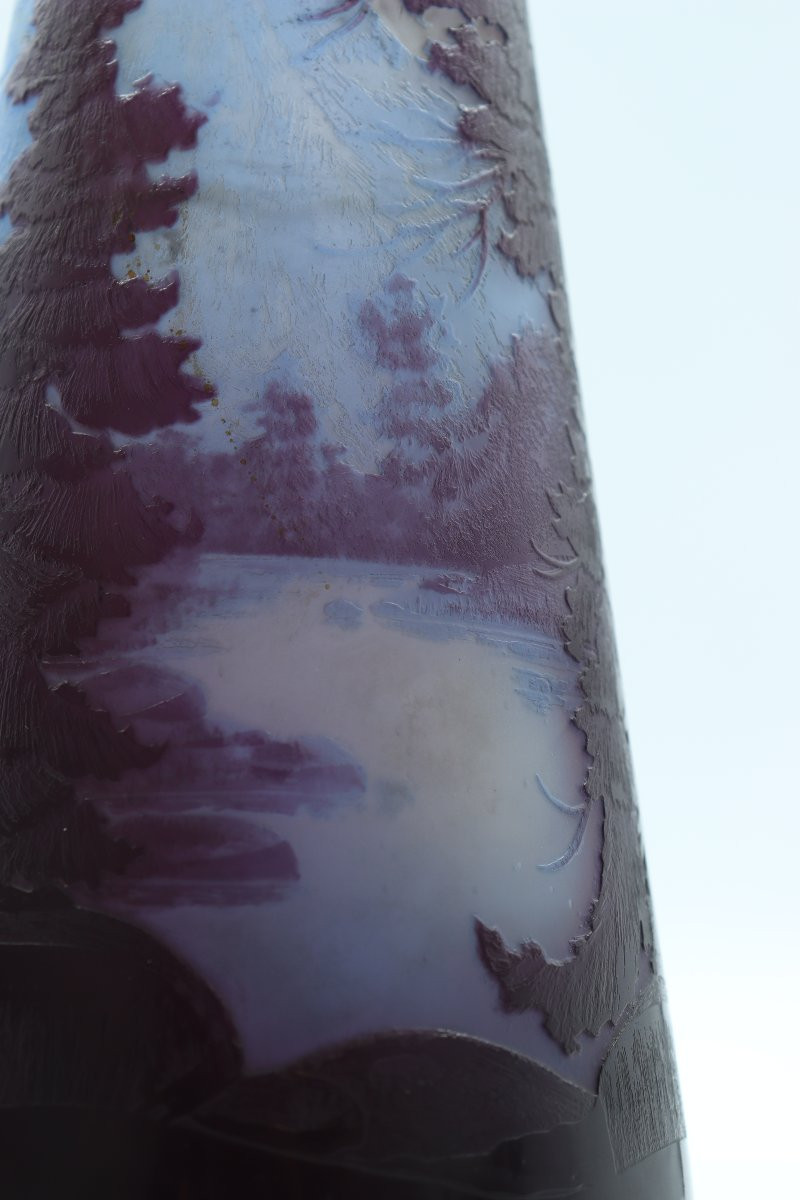 Gallé Vase With Vosges Landscape-photo-5