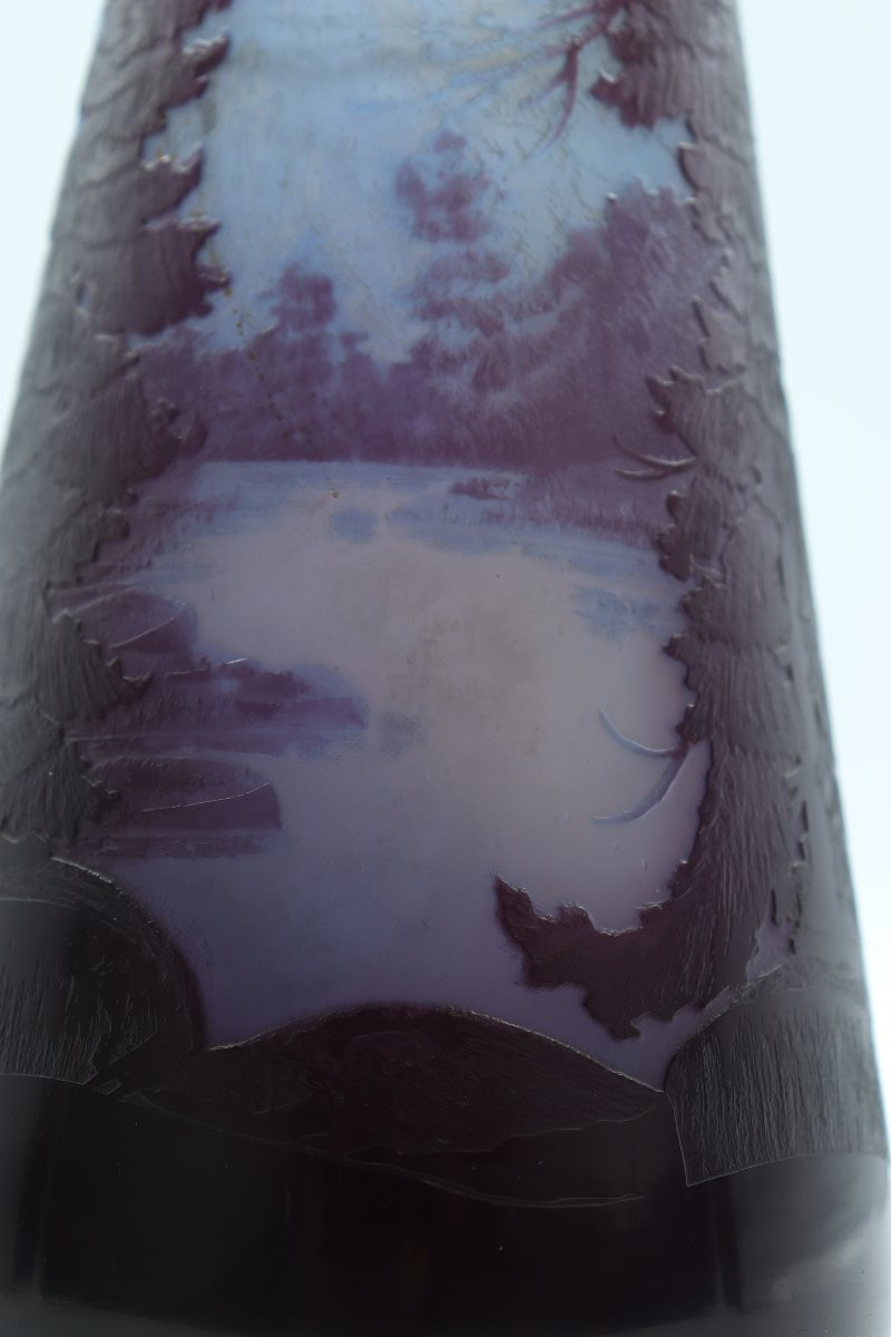 Gallé Vase With Vosges Landscape-photo-6