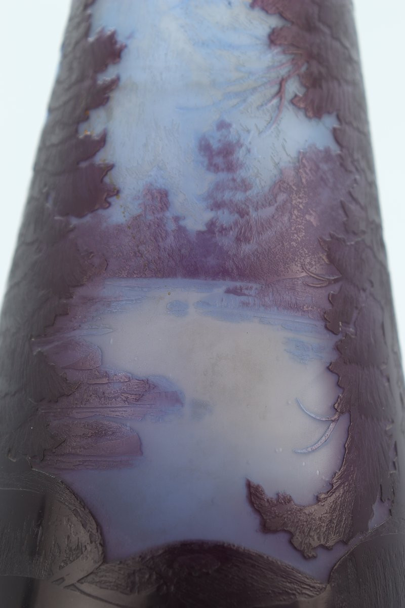 Gallé Vase With Vosges Landscape-photo-7