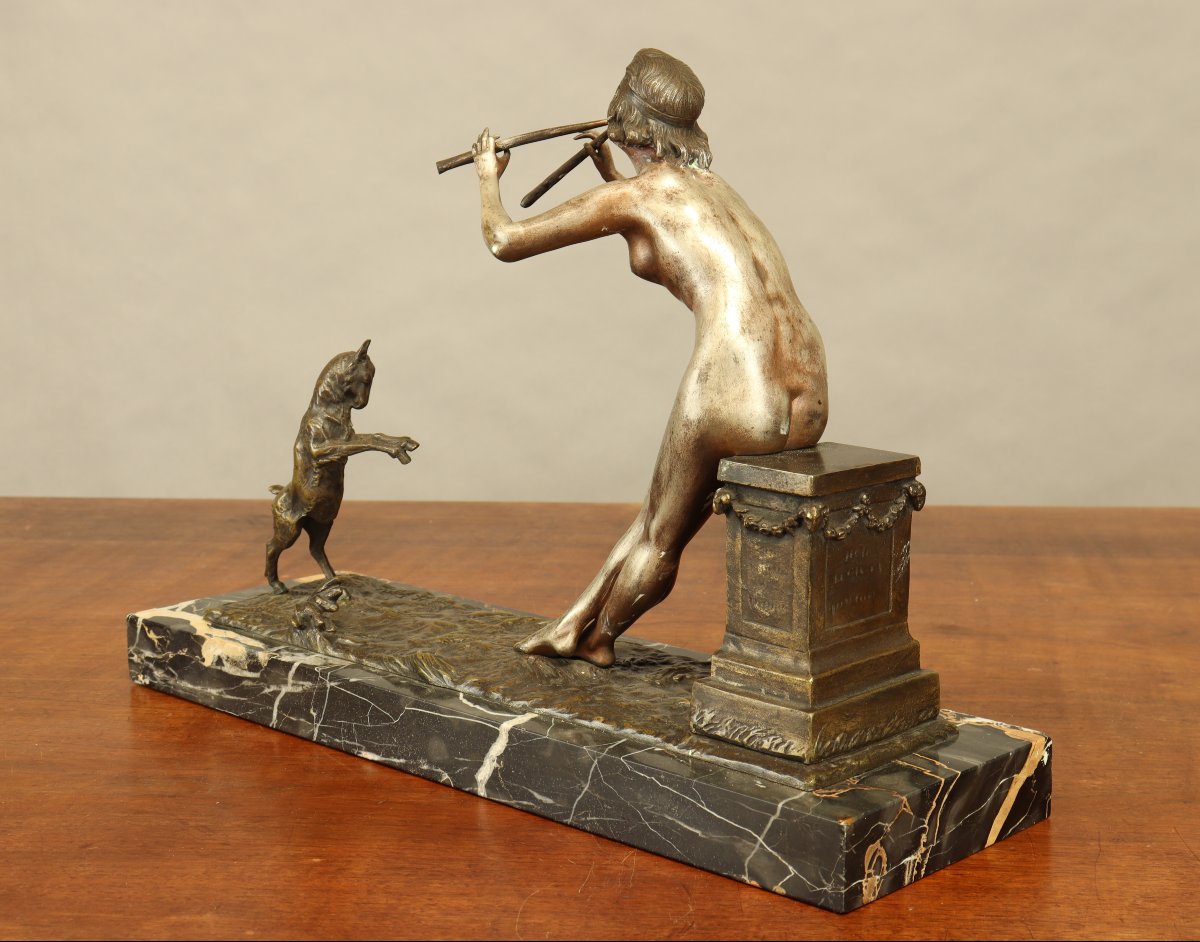 Aulos Player And Dancing Goat By Henry Fugère-photo-5