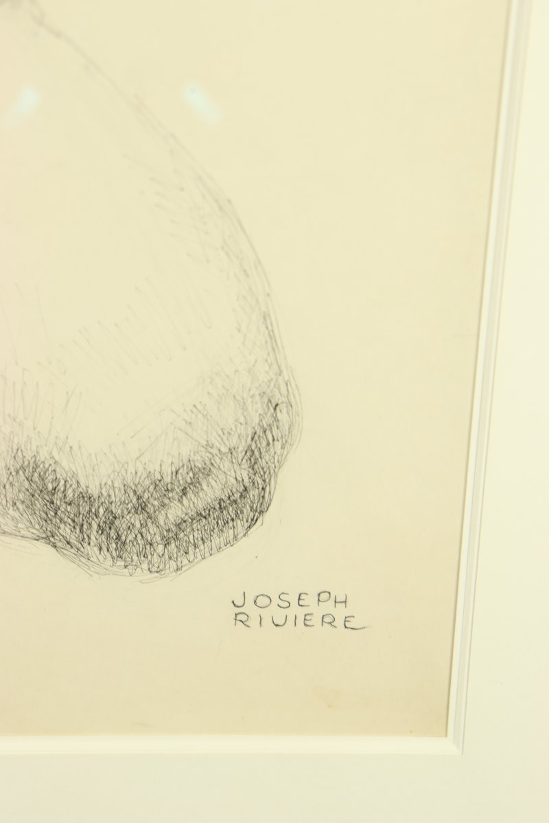 Nu agenouillé par Joseph Rivière-photo-4