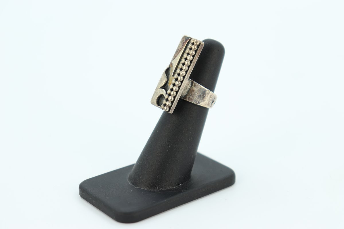 Bague moderniste par Jean Després-photo-4