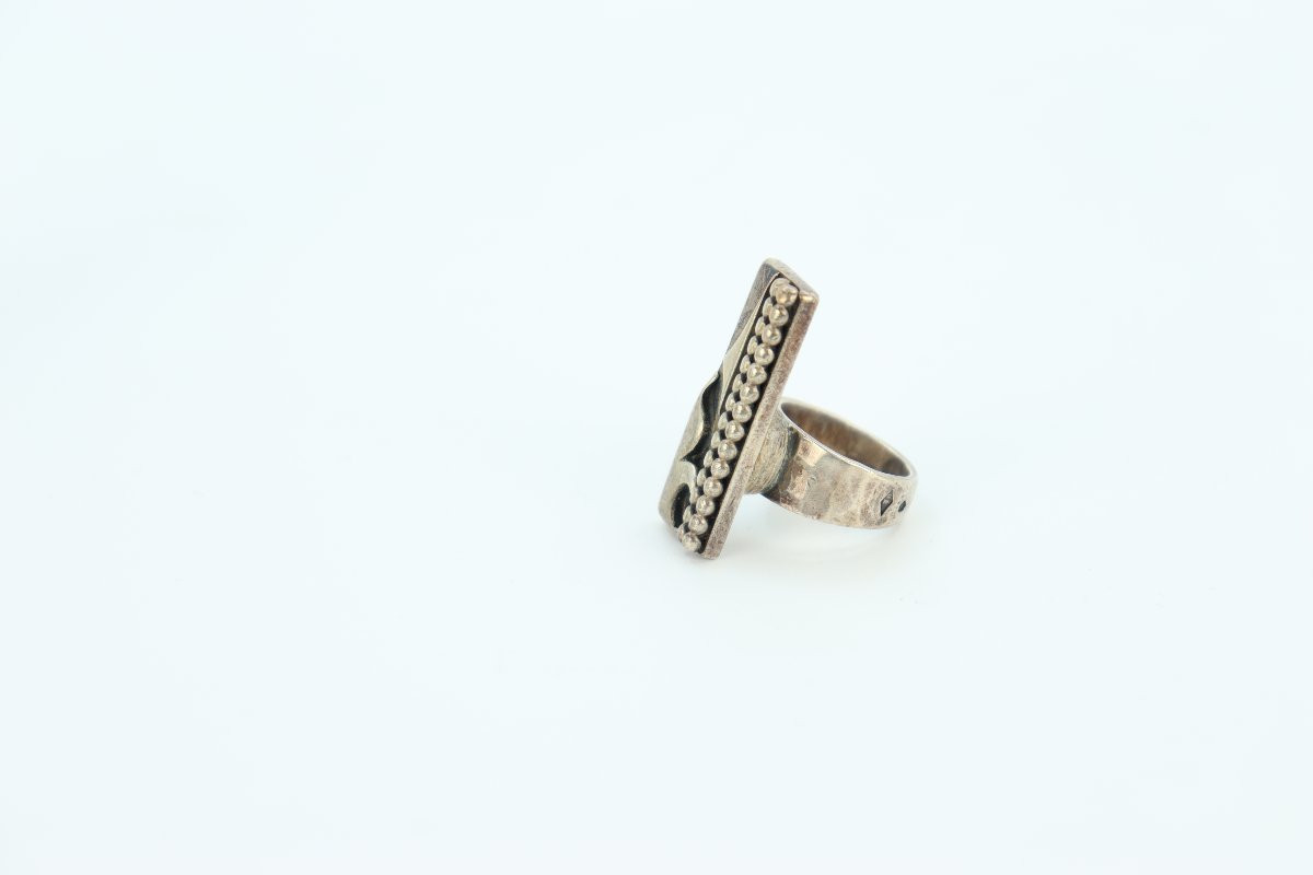 Bague moderniste par Jean Després-photo-3