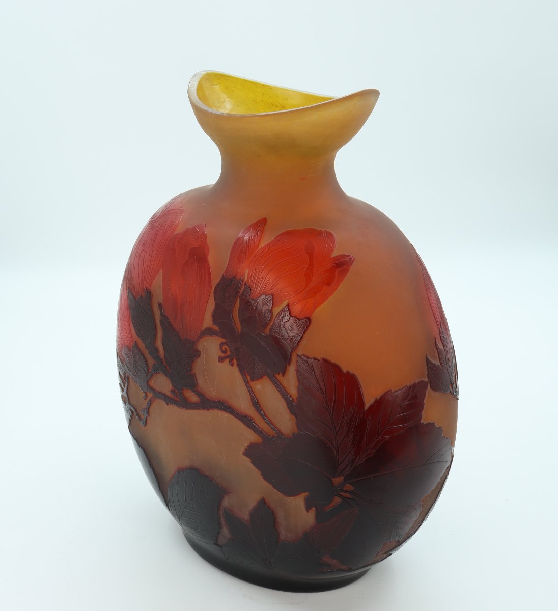 Vase Gallé aux magnolias-photo-2