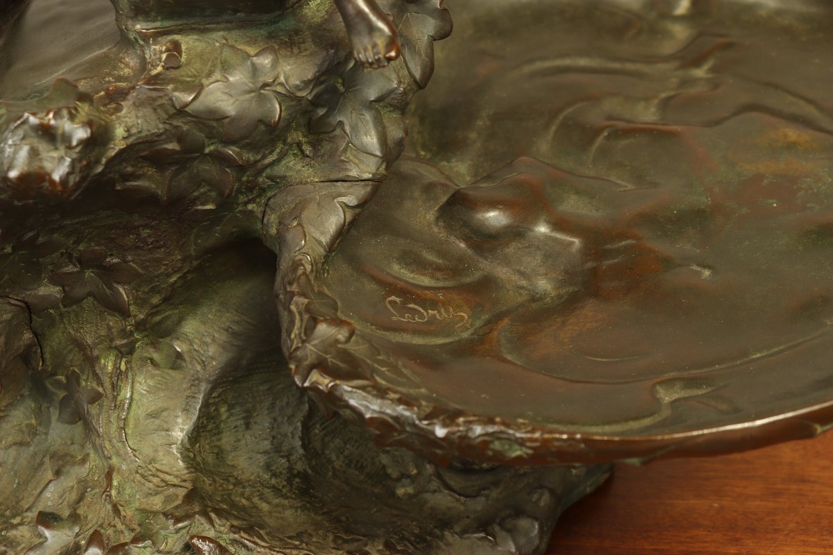 Naiad Centerpiece By Auguste Ledru-photo-3
