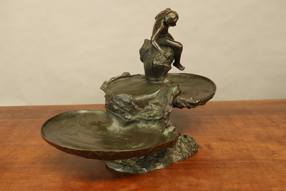 Naiad Centerpiece By Auguste Ledru-photo-3