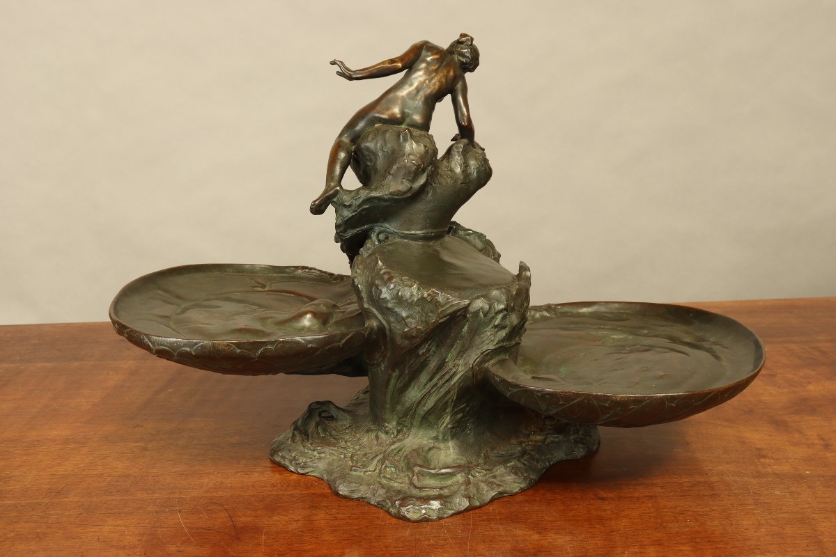 Naiad Centerpiece By Auguste Ledru-photo-4