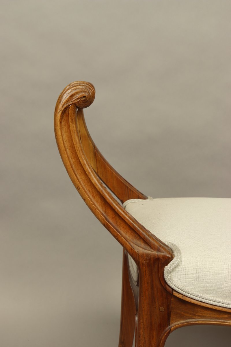Art Nouveau Bench—stamped La Ruche-photo-3