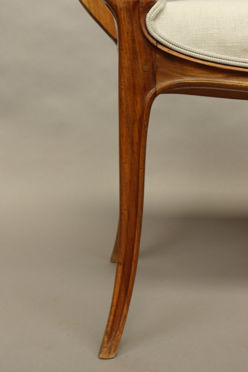 Art Nouveau Bench—stamped La Ruche-photo-1
