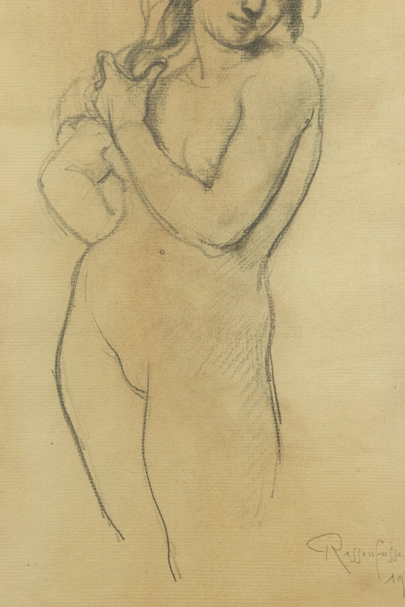 Nu aux yeux fermés par Armand Rassenfosse-photo-1